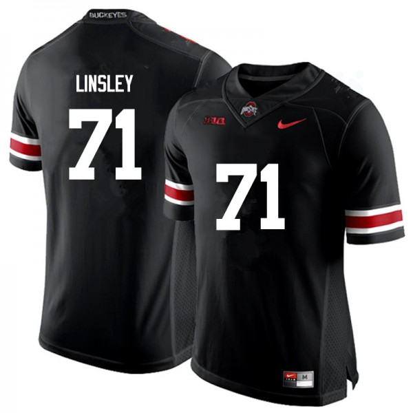 Ohio State Buckeyes #71 Corey Linsley Men NCAA Jersey Black